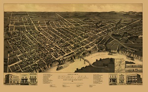 Selma Alabama 1887 Map