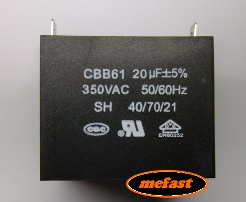 CBB61 20uF 350VAC Capacitor