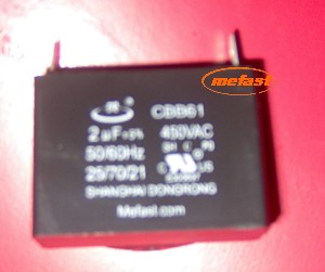 Generator Capacitor CBB61 2uF 450VAC