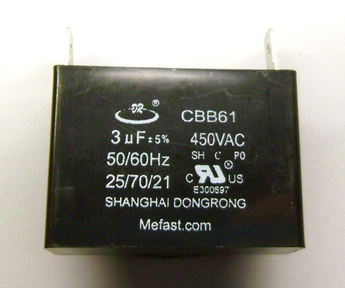 CBB61 3uF 450VAC Capacitor