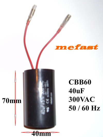 CBB60 40uF 300VAC Capacitor